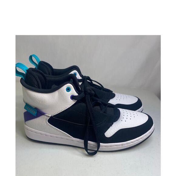 Nike Air Jordan Mens Fadeaway Mid Black White Sneakers Basketball Shoes Size 7.5 main image 5